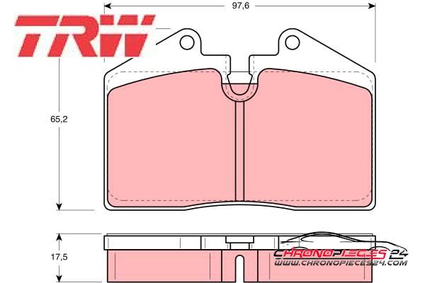 Achat de TRW GDB379 Kit de plaquettes de frein, frein à disque pas chères