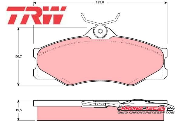 Achat de TRW GDB399 Kit de plaquettes de frein, frein à disque pas chères