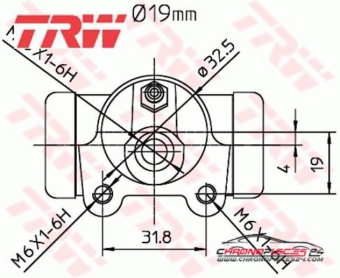 Achat de TRW BWD260 Cylindre de roue pas chères