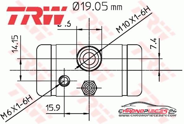 Achat de TRW BWD291 Cylindre de roue pas chères