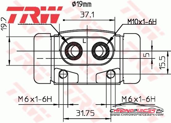 Achat de TRW BWD293 Cylindre de roue pas chères