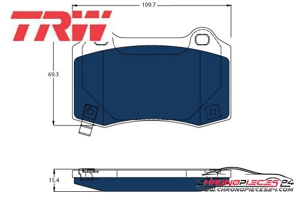 Achat de TRW GDB4171BTE Kit de plaquettes de frein, frein à disque pas chères