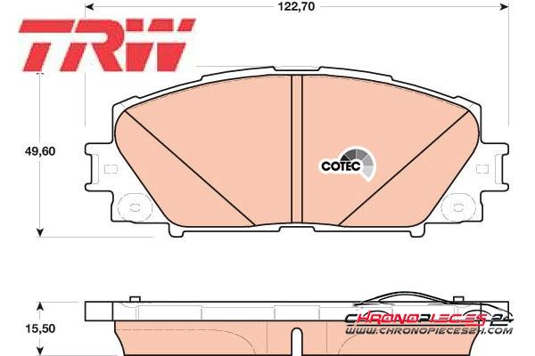 Achat de TRW GDB4173 Kit de plaquettes de frein, frein à disque pas chères