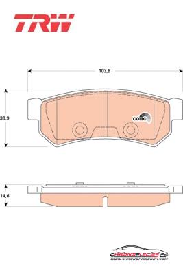 Achat de TRW GDB4178 Kit de plaquettes de frein, frein à disque pas chères