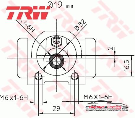 Achat de TRW BWD302 Cylindre de roue pas chères