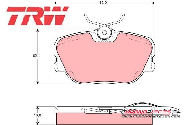 Achat de TRW GDB460 Kit de plaquettes de frein, frein à disque pas chères