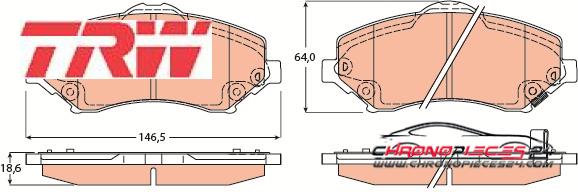 Achat de TRW GDB4605 Kit de plaquettes de frein, frein à disque pas chères