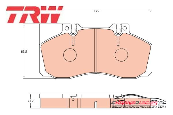 Achat de TRW GDB5050 Kit de plaquettes de frein, frein à disque pas chères