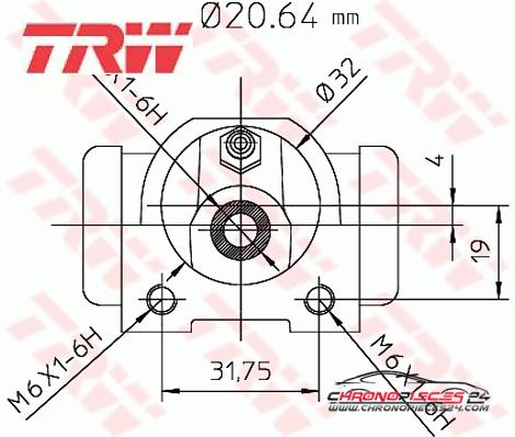 Achat de TRW BWF117 Cylindre de roue pas chères