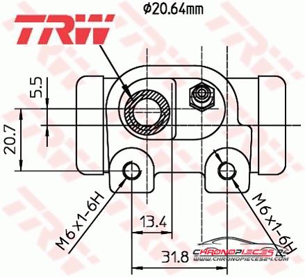 Achat de TRW BWF125 Cylindre de roue pas chères