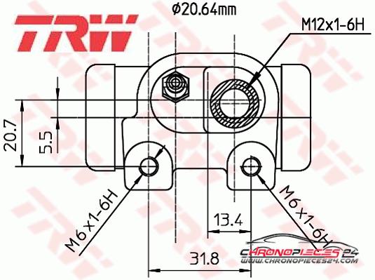 Achat de TRW BWF126 Cylindre de roue pas chères