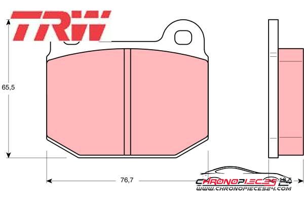 Achat de TRW GDB611 Kit de plaquettes de frein, frein à disque pas chères