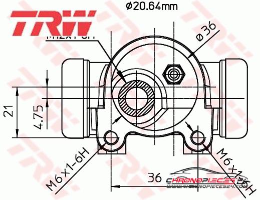 Achat de TRW BWF153 Cylindre de roue pas chères