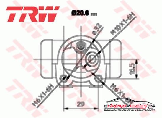 Achat de TRW BWF157 Cylindre de roue pas chères