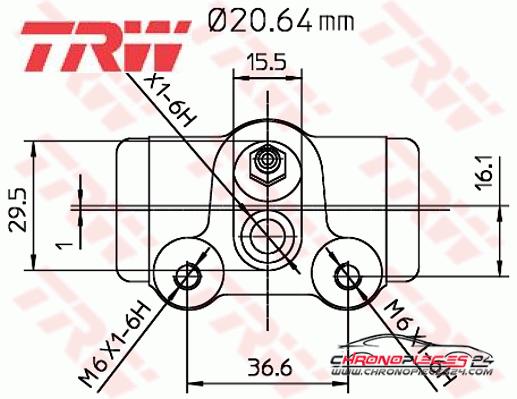 Achat de TRW BWF251 Cylindre de roue pas chères