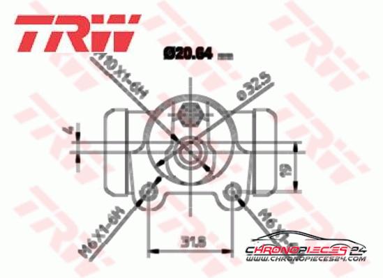 Achat de TRW BWF252 Cylindre de roue pas chères