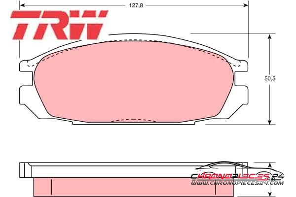 Achat de TRW GDB745 Kit de plaquettes de frein, frein à disque pas chères