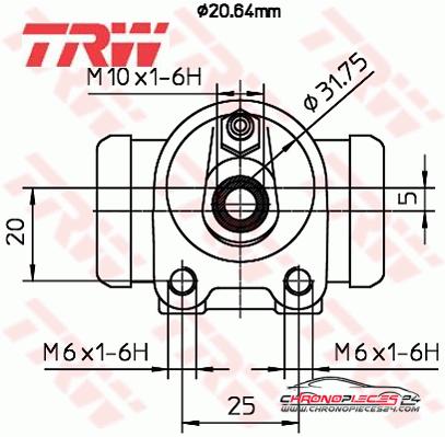 Achat de TRW BWF286 Cylindre de roue pas chères