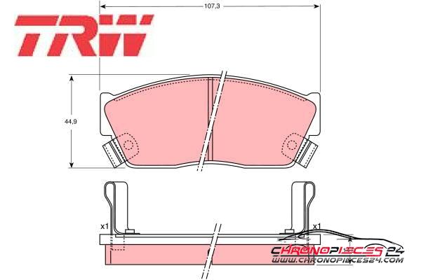 Achat de TRW GDB750 Kit de plaquettes de frein, frein à disque pas chères