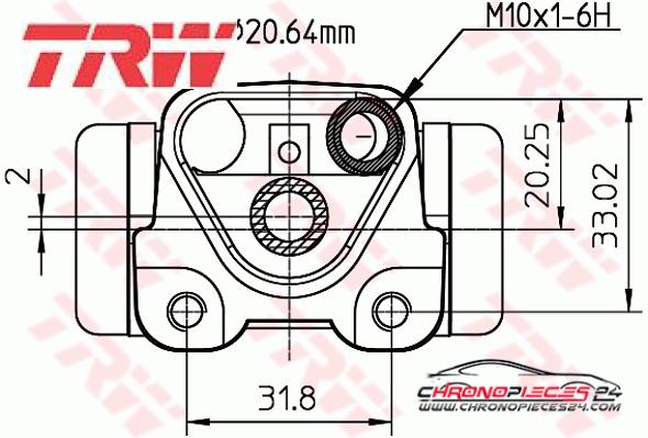 Achat de TRW BWF292 Cylindre de roue pas chères