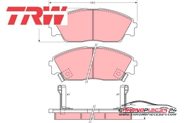 Achat de TRW GDB763 Kit de plaquettes de frein, frein à disque pas chères