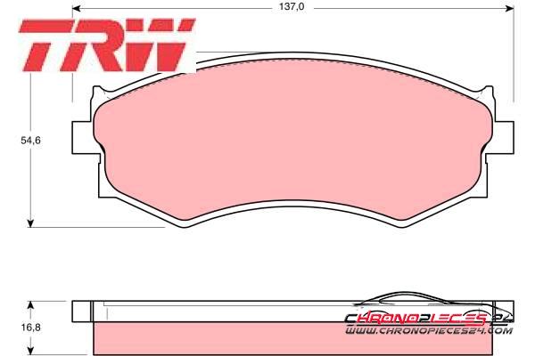 Achat de TRW GDB765 Kit de plaquettes de frein, frein à disque pas chères