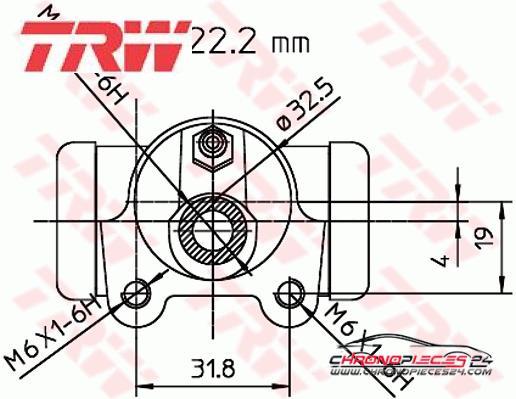 Achat de TRW BWH146 Cylindre de roue pas chères