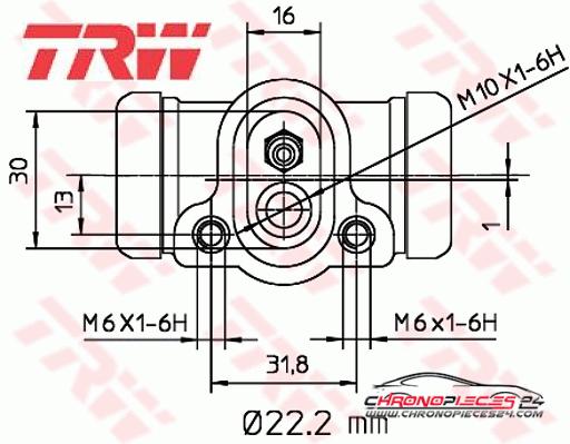 Achat de TRW BWH311 Cylindre de roue pas chères