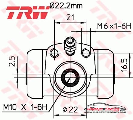 Achat de TRW BWH377 Cylindre de roue pas chères