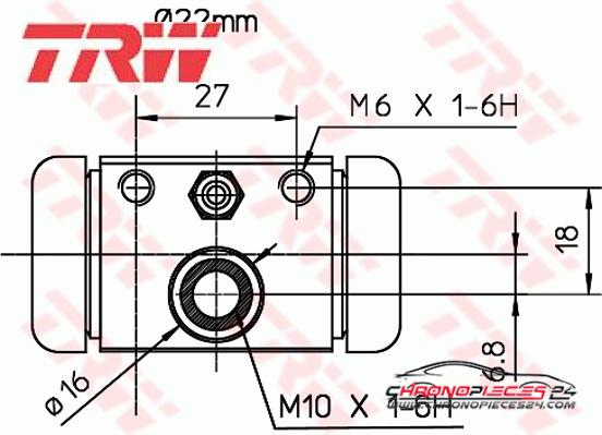 Achat de TRW BWH394 Cylindre de roue pas chères