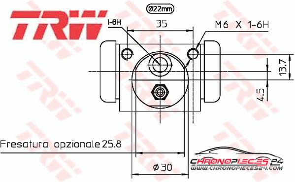 Achat de TRW BWH397 Cylindre de roue pas chères