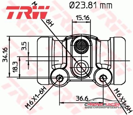 Achat de TRW BWK156 Cylindre de roue pas chères