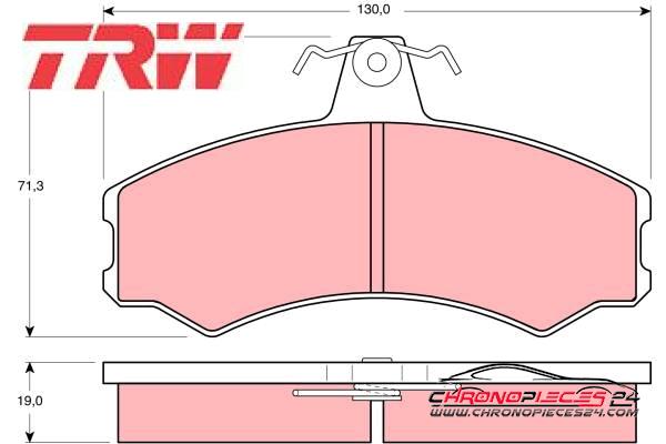 Achat de TRW GDB846 Kit de plaquettes de frein, frein à disque pas chères