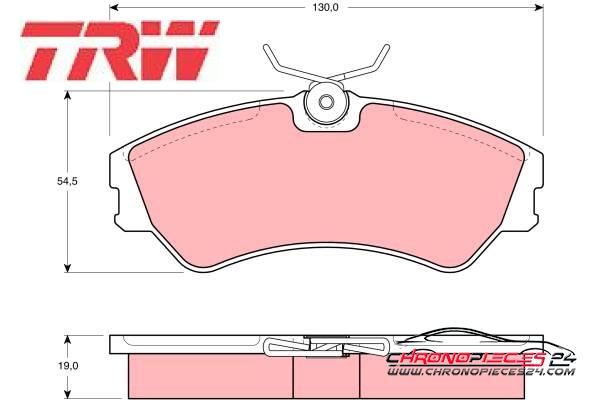 Achat de TRW GDB862 Kit de plaquettes de frein, frein à disque pas chères