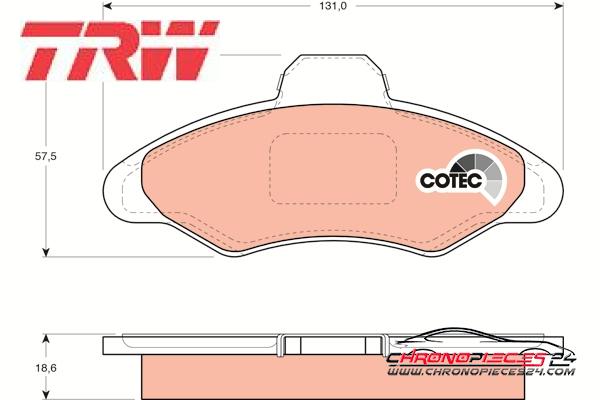 Achat de TRW GDB897 Kit de plaquettes de frein, frein à disque pas chères