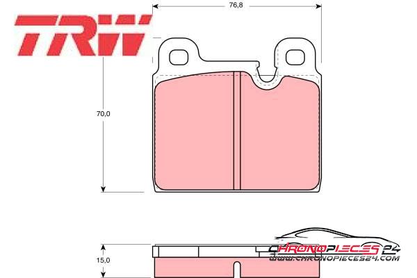 Achat de TRW GDB918 Kit de plaquettes de frein, frein à disque pas chères