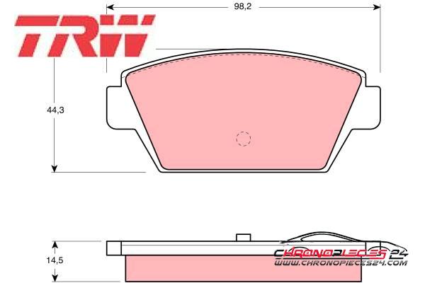 Achat de TRW GDB945 Kit de plaquettes de frein, frein à disque pas chères