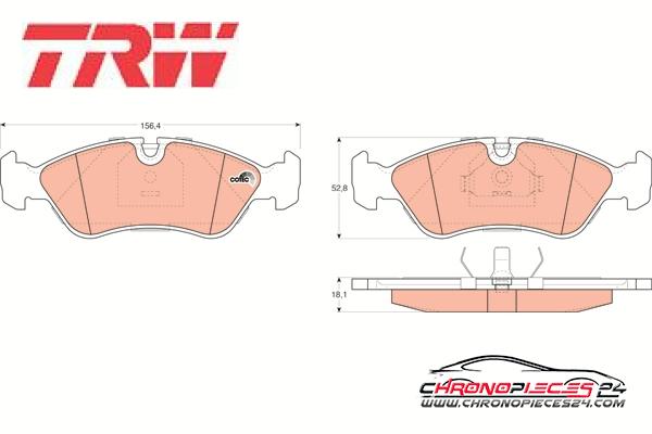 Achat de TRW GDB951 Kit de plaquettes de frein, frein à disque pas chères