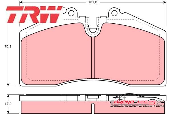 Achat de TRW GDB966 Kit de plaquettes de frein, frein à disque pas chères