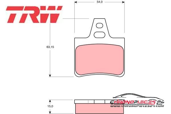 Achat de TRW GDB986 Kit de plaquettes de frein, frein à disque pas chères