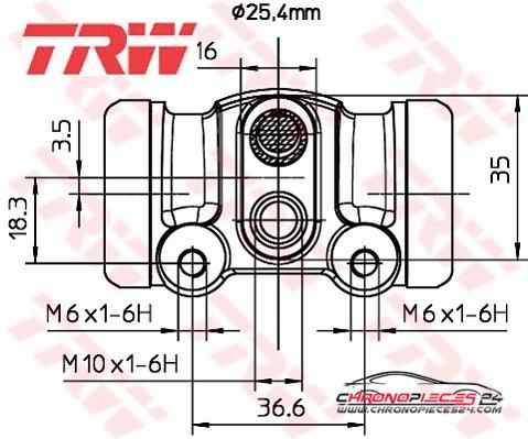 Achat de TRW BWL287 Cylindre de roue pas chères