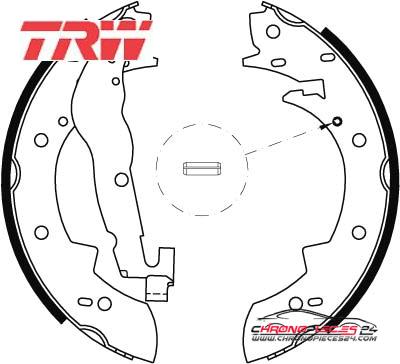 Achat de TRW GS6237 Jeu de mâchoires de frein pas chères