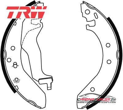 Achat de TRW GS6246 Jeu de mâchoires de frein pas chères