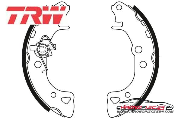 Achat de TRW GS8271 Jeu de mâchoires de frein pas chères