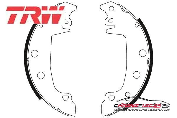 Achat de TRW GS8317 Jeu de mâchoires de frein pas chères
