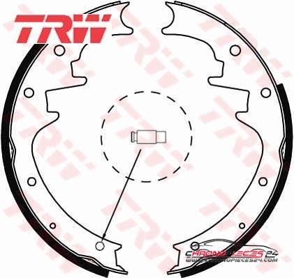 Achat de TRW GS8444 Jeu de mâchoires de frein pas chères