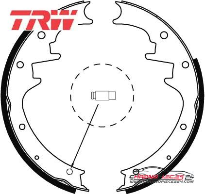 Achat de TRW GS8444 Jeu de mâchoires de frein pas chères