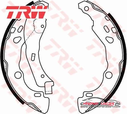 Achat de TRW GS8455 Jeu de mâchoires de frein pas chères