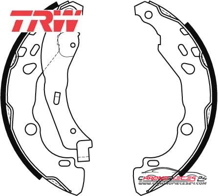 Achat de TRW GS8455 Jeu de mâchoires de frein pas chères