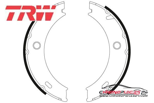 Achat de TRW GS8466 Jeu de mâchoires de frein, frein de stationnement pas chères